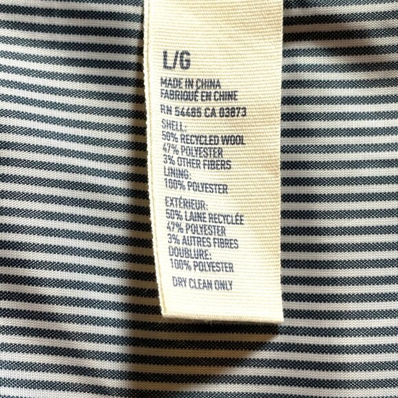 American Eagle The Legendary Blazer Mens LARGE Wool Blend Dark Blue Navy - Picture 4 of 7